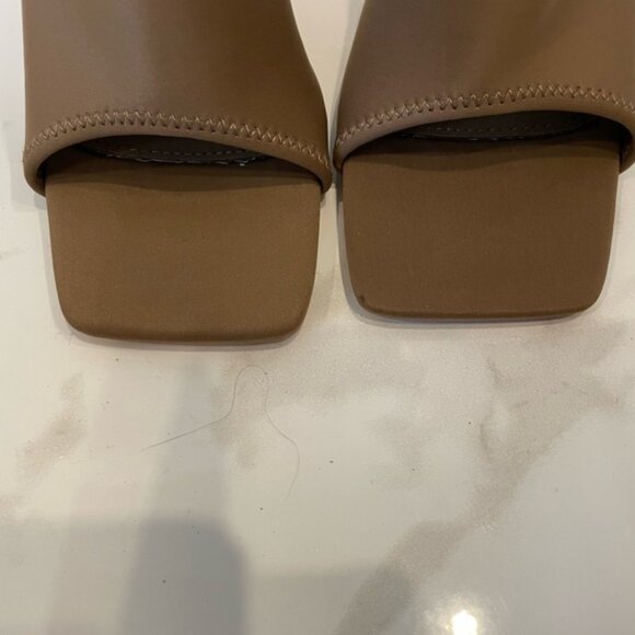 Cute Beige Slip On Sandals - Picture 5 of 9